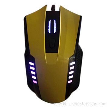 Laser Gaming Mouse with USB Interface, Optional LED Colors, Different IC Solution Available
